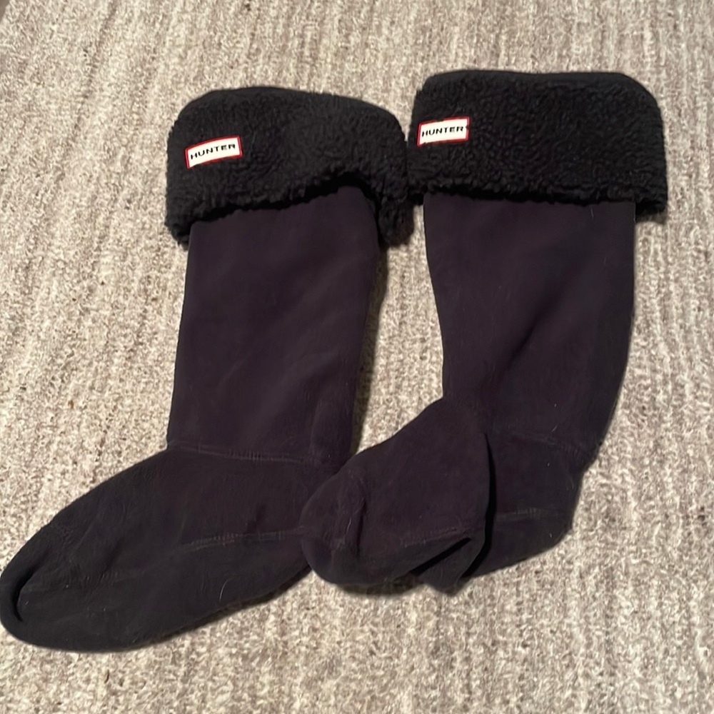 Hunter sock inserts- Tall Boot SZ L. Black